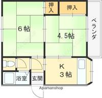 新石切テラスハウス2Fの間取り
