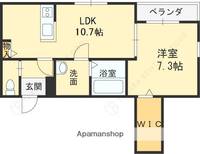 大阪府堺市東区南野田の賃貸アパートの間取り