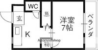 大阪府高槻市津之江町1丁目の賃貸マンションの間取り