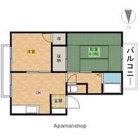 大阪府高槻市氷室町2丁目の賃貸マンションの間取り