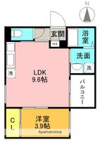 大阪府寝屋川市香里北之町の賃貸アパートの間取り