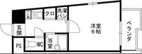プレサンス梅田西0901の間取り
