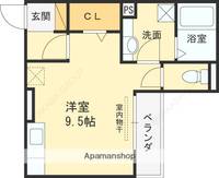 大阪府大阪市都島区都島中通2丁目の賃貸アパートの間取り