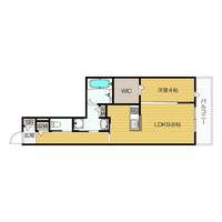 CASA BRANCHE202号室の間取り