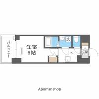 エスリード弁天町桜通レジデンス801の間取り