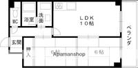 大阪府大阪市鶴見区諸口3丁目の賃貸マンションの間取り