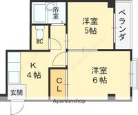 コーポK202の間取り