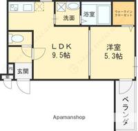 大阪府東大阪市稲葉1丁目の賃貸アパートの間取り