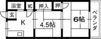 大阪府八尾市旭ケ丘1丁目の賃貸マンション204の間取り
