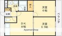 大阪府八尾市東山本新町1丁目の賃貸マンションの間取り