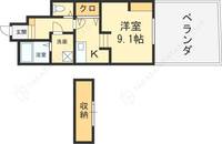 大阪府八尾市小畑町2丁目の賃貸アパートの間取り