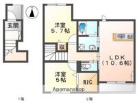 大阪府八尾市北本町4丁目の賃貸アパートの間取り