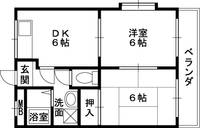 大阪府八尾市弓削町1丁目の賃貸マンション203の間取り