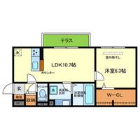 兵庫県神戸市垂水区舞子台8丁目の賃貸アパートの間取り
