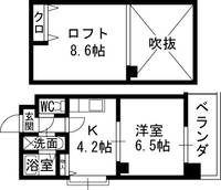 大阪府大阪市北区黒崎町の賃貸マンションの間取り