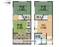 寺川貸家2戸1の間取り