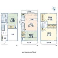 大阪府茨木市庄1丁目(一戸建)の賃貸物件の間取り