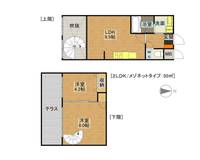 大阪府吹田市千里山西2丁目の賃貸マンションの間取り