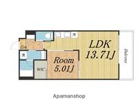 プレジオ三国ASIAN707.の間取り