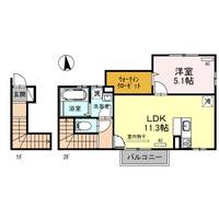 エレノア若竹 A棟の間取り