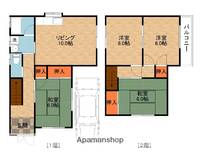 大阪府枚方市津田西町3丁目(一戸建)の賃貸物件の間取り