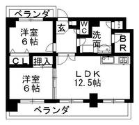 シティアリーナ阿波座西の間取り