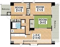 物件の間取り画像