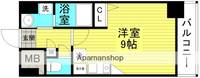 大阪府大阪市北区中崎3丁目の賃貸マンションの間取り