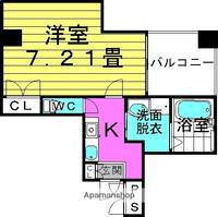 大阪府大阪市北区万歳町の賃貸マンションの間取り