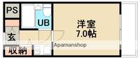 大阪府箕面市粟生間谷西7丁目の賃貸マンションの間取り