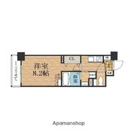 大阪府大阪市中央区南船場2丁目の賃貸マンションの間取り