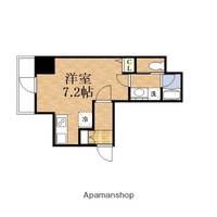 大阪府大阪市中央区南新町2丁目の賃貸マンションの間取り