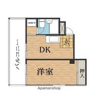 大阪府大阪市中央区内平野町1丁目の賃貸マンションの間取り
