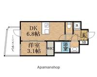 大阪府大阪市中央区瓦町2丁目の賃貸マンションの間取り
