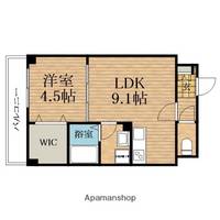 大阪府大阪市城東区中浜3丁目の賃貸アパートの間取り