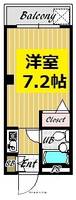 大阪府守口市金下町1丁目の賃貸マンションの間取り