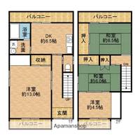 大阪府寝屋川市国松町(一戸建)の賃貸物件の間取り