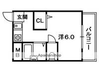 シャンテー牧野の間取り