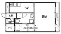 大阪府寝屋川市香里新町の賃貸マンションの間取り