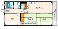 大阪府枚方市天之川町の賃貸マンションの間取り