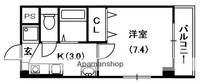 大阪府寝屋川市香里新町の賃貸マンションの間取り