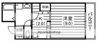 大阪府枚方市渚南町の賃貸マンションの間取り
