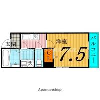 大阪府大阪市鶴見区横堤4丁目の賃貸マンションの間取り