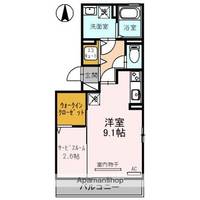 大阪府東大阪市西堤学園町2丁目の賃貸アパートの間取り