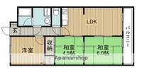 大阪府豊中市桜の町3丁目の賃貸マンションの間取り
