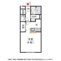 メゾン二翠 B102号室の間取り