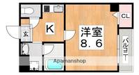 大阪府大阪市生野区桃谷3丁目の賃貸マンションの間取り
