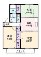 セジュール黒田 Ⅱ111の間取り