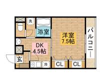 燦コーポC302の間取り