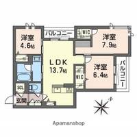シャーメゾン ルーナ ノワの間取り